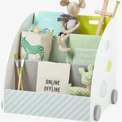 Bibliothèque à Roulettes Pic-nic Blanc - Vertbaudet