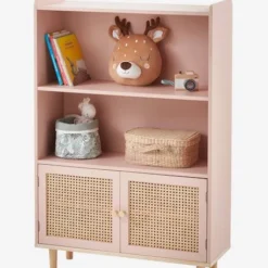 Bibliothèque Cannage LIGNE POÉSIE Rose - Vertbaudet