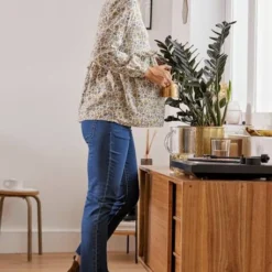 Blouse Imprimée Volantée Grossesse Et Allaitement Ecru - Vertbaudet