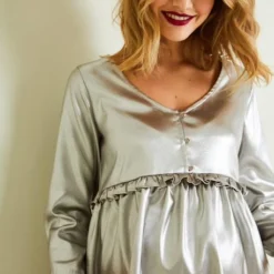 Blouse Spécial Fêtes De Grossesse Et D'allaitement Lamé Or - Vertbaudet 10 Blouse Spécial Fêtes De Grossesse Et D'allaitement Lamé Or - Vertbaudet -Vertbaudet shop blouse special fetes de grossesse et dallaitement 4