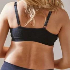 Brassière D'allaitement En Maille Irisée Noir - Vertbaudet -Vertbaudet shop brassiere dallaitement en maille irisee 2