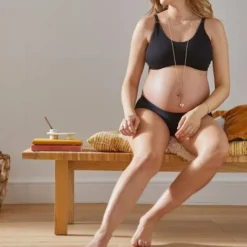 Brassière D'allaitement En Maille Irisée Noir - Vertbaudet