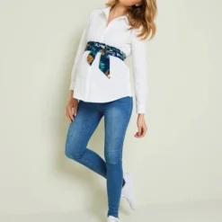 Chemisier De Grossesse Et D'allaitement En Popeline Blanc - Vertbaudet 11 Chemisier De Grossesse Et D'allaitement En Popeline Blanc - Vertbaudet -Vertbaudet shop chemisier de grossesse et dallaitement en popeline 5