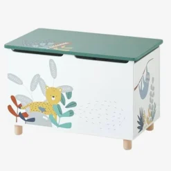 Vertbaudet shop 20 Coffre à Jouets Jungle Paradise Blanc / Vert - Vertbaudet