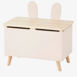 Coffre De Rangement Bunny Rose Clair/bois - Vertbaudet