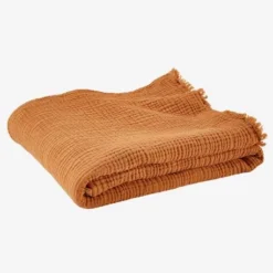 Couverture En Gaze De Coton Bio Caramel - Vertbaudet