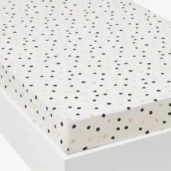 Drap-housse Enfant ATTRAPE-COEUR Imprimé Pois - Vertbaudet