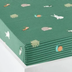 Drap-housse Enfant Bio* CLASSE VERTE Vert - Vertbaudet