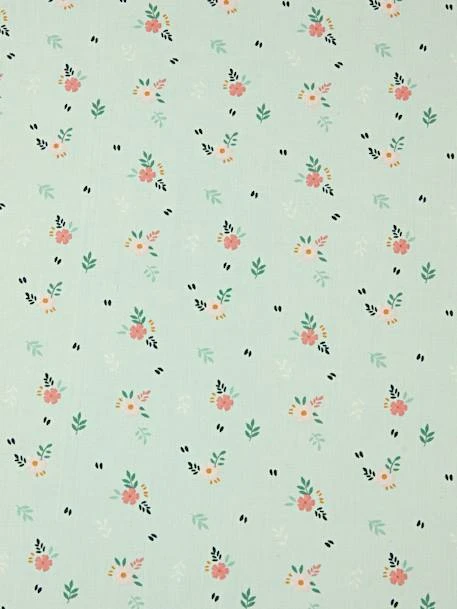 Drap-housse Enfant Bio Collection FLOREALE Vert D'eau/fleurs - Vertbaudet 3 Drap-housse Enfant Bio Collection FLOREALE Vert D'eau/fleurs - Vertbaudet – Image 3