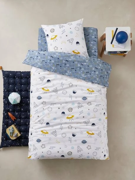 Drap-housse Enfant COSMOS Bleu - Vertbaudet 2 Drap-housse Enfant COSMOS Bleu - Vertbaudet – Image 2