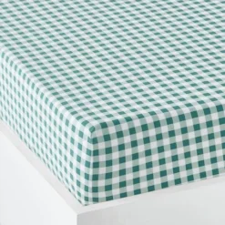 Drap-housse Enfant HAPPY'RAMIDE Blanc / Vert - Vertbaudet