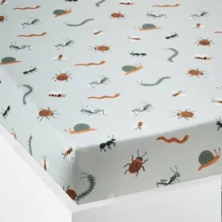 Drap-housse Enfant MA CABANE Bleu - Vertbaudet