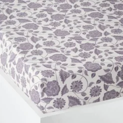 Drap-housse Enfant NORTH FOLK Oeko-Tex® Blanc Imprimé - Vertbaudet