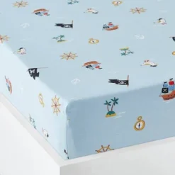 Drap-housse Enfant P COMME PIRATE Bleu - Vertbaudet