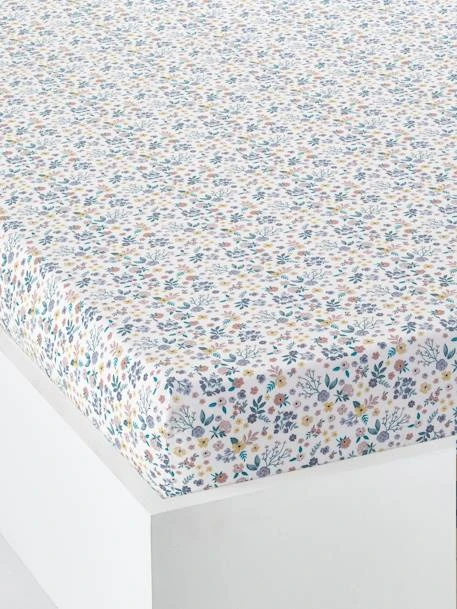 Drap-housse Enfant PLACE DU LILAS écru / Multicolore - Vertbaudet 1 Drap-housse Enfant PLACE DU LILAS écru / Multicolore - Vertbaudet