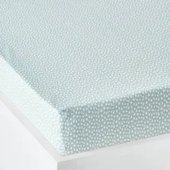 Drap-housse Enfant SUR LES RAILS Bleu - Vertbaudet