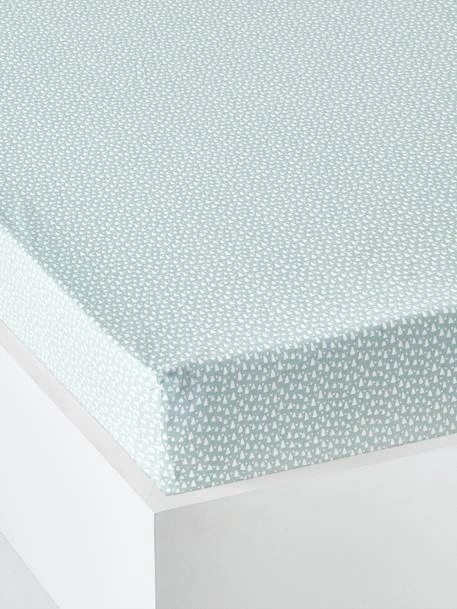 Drap-housse Enfant SUR LES RAILS Bleu - Vertbaudet 1 Drap-housse Enfant SUR LES RAILS Bleu - Vertbaudet
