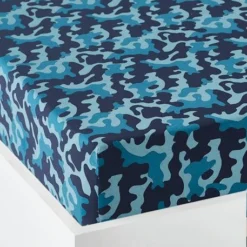 Drap-housse Enfant TIGER Bleu - Vertbaudet