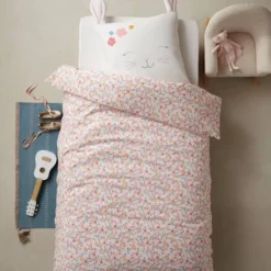 Drap Housse LAPIN ROMANTIQUE Ivoire / Rose - Vertbaudet -Vertbaudet shop drap housse lapin romantique 2