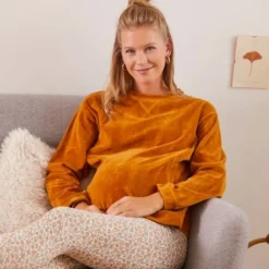 Ensemble 2 Pièces Homewear Grossesse Et Allaitement Marron - Vertbaudet -Vertbaudet shop ensemble 2 pieces homewear grossesse et allaitement 11