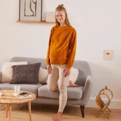 Ensemble 2 Pièces Homewear Grossesse Et Allaitement Marron - Vertbaudet