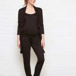 Ensemble 3 Pièces Homewear Grossesse Et Allaitement Noir - Vertbaudet -Vertbaudet shop ensemble 3 pieces homewear grossesse et allaitement 3