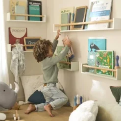 Etagère Large LIGNE CONFETTI Blanc - Vertbaudet -Vertbaudet shop etagere large ligne confetti 3