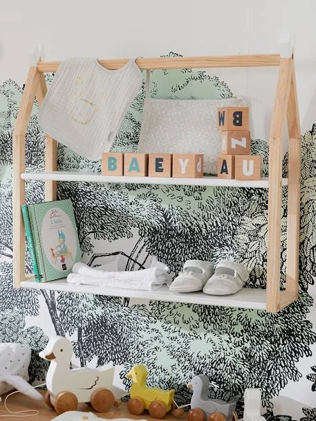 Etagère Murale Coconut Bois - Blanc - Vertbaudet 3 Etagère Murale Coconut Bois - Blanc - Vertbaudet – Image 3