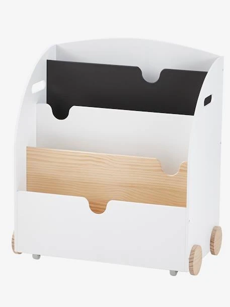 Etagère Pour Livres à Roulettes LIGNE SCHOOL Rose - Vertbaudet 2 Etagère Pour Livres à Roulettes LIGNE SCHOOL Rose - Vertbaudet – Image 2