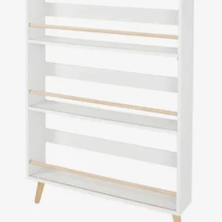 Etagère Présentoir à Livres LIGNE CONFETTI Blanc/bois - Vertbaudet