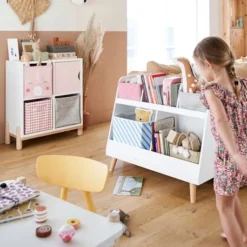 Lot De 2 Bacs De Rangement Magic Licorne Rose + Blanc - Vertbaudet -Vertbaudet shop lot de 2 bacs de rangement magic licorne 4