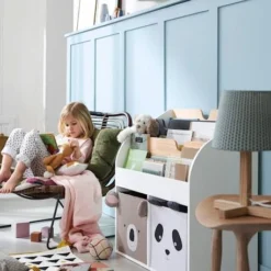 Lot De 2 Bacs En Tissu Panda Koala Beige - Vertbaudet -Vertbaudet shop lot de 2 bacs en tissu panda koala 4