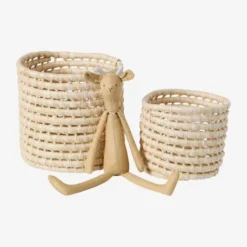 Lot De 2 Paniers Feuilles De Maïs Naturel - Vertbaudet