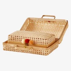 Lot De 2 Valisettes En Bambou Beige - Vertbaudet -Vertbaudet shop lot de 2 valisettes en bambou 2