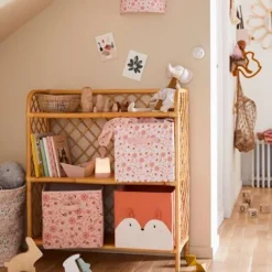 Lot De 3 Bacs De Rangement FLEURETTES Rose - Vertbaudet -Vertbaudet shop lot de 3 bacs de rangement fleurettes 4