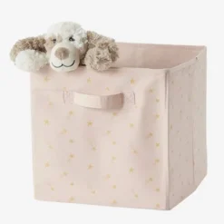 Lot De 3 Bacs De Rangement Lovely Rose Poudré Imprimé - Vertbaudet -Vertbaudet shop lot de 3 bacs de rangement lovely 3