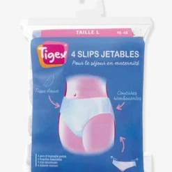 Lot De 4 Slips Jetables TIGEX Blanc - Tigex