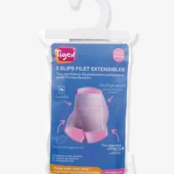Lot De 5 Slips Filets Extensibles TIGEX Blanc - Tigex