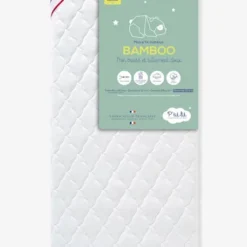 Matelas Bamboo Déhoussable 60x120 Cm P'TIT LIT Blanc - P'tit Lit