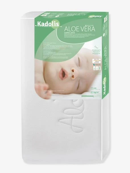 Matelas Bébé Aloe Vera 60x120 Cm KADOLIS Blanc - Kadolis 1 Matelas Bébé Aloe Vera 60x120 Cm KADOLIS Blanc - Kadolis