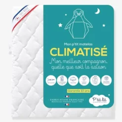 Matelas Climatisé Anti-acariens Déhoussable 60x120 Cm P'TIT LIT Blanc - P'tit Lit -Vertbaudet shop matelas climatise anti acariens dehoussable 60x120 cm ptit lit 3