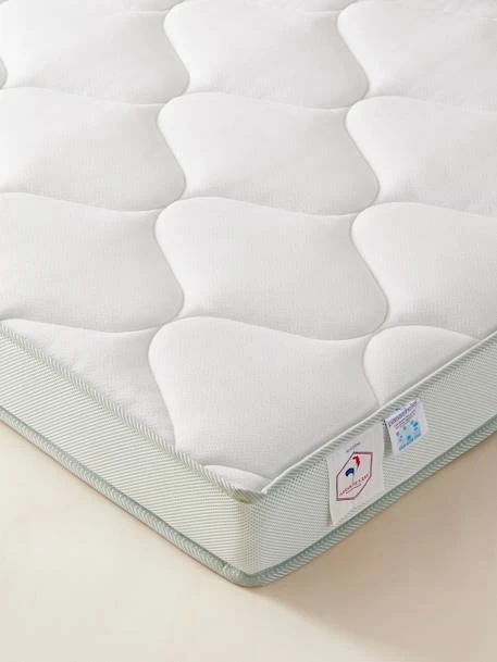 Matelas Mousse Recyclée Thermorégulateur Blanc - Vertbaudet 2 Matelas Mousse Recyclée Thermorégulateur Blanc - Vertbaudet – Image 2