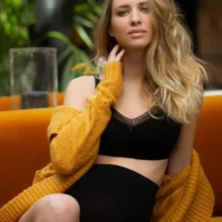 Vertbaudet shop 16 Maxi Culotte De Grossesse Sans Couture Milk CACHE COEUR Noir - Cache Coeur