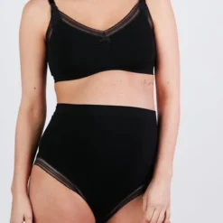 Maxi Culotte De Grossesse Sans Couture Milk CACHE COEUR Noir - Cache Coeur -Vertbaudet shop maxi culotte de grossesse sans couture milk cache coeur 3
