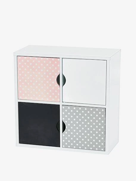 Meuble De Rangement 4 Cases Blanc - Vertbaudet 2 Meuble De Rangement 4 Cases Blanc - Vertbaudet – Image 2