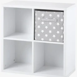 Meuble De Rangement 4 Cases Blanc - Vertbaudet