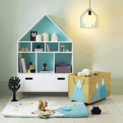 Meuble De Rangement 9 Cases Maison Blanc/bleu - Vertbaudet 11 Meuble De Rangement 9 Cases Maison Blanc/bleu - Vertbaudet -Vertbaudet shop meuble de rangement 9 cases maison 5