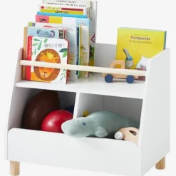 Vertbaudet shop 32 Meuble De Rangement Mixte étagère + Bacs LIGNE PTILOU Blanc/bois - Vertbaudet