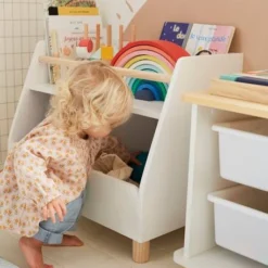 Meuble De Rangement Mixte étagère + Bacs LIGNE PTILOU Blanc/bois - Vertbaudet -Vertbaudet shop meuble de rangement mixte etagere bacs ligne ptilou 3