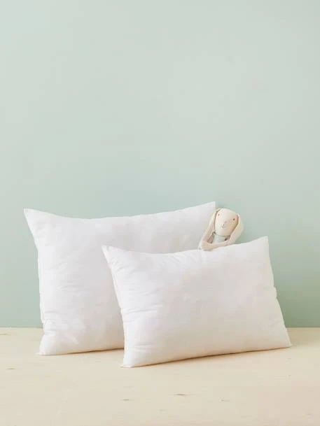 Oreillers Confort Ferme En Coton Bio* BIO COLLECTION Blanc - Vertbaudet 2 Oreillers Confort Ferme En Coton Bio* BIO COLLECTION Blanc - Vertbaudet – Image 2